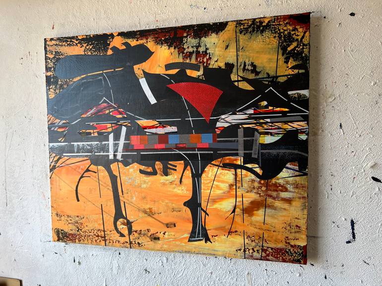 Original Conceptual Outer Space Painting by Jim Harris