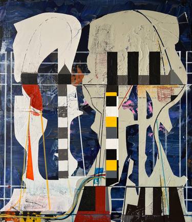 Original Abstract Architecture Paintings by Jim Harris