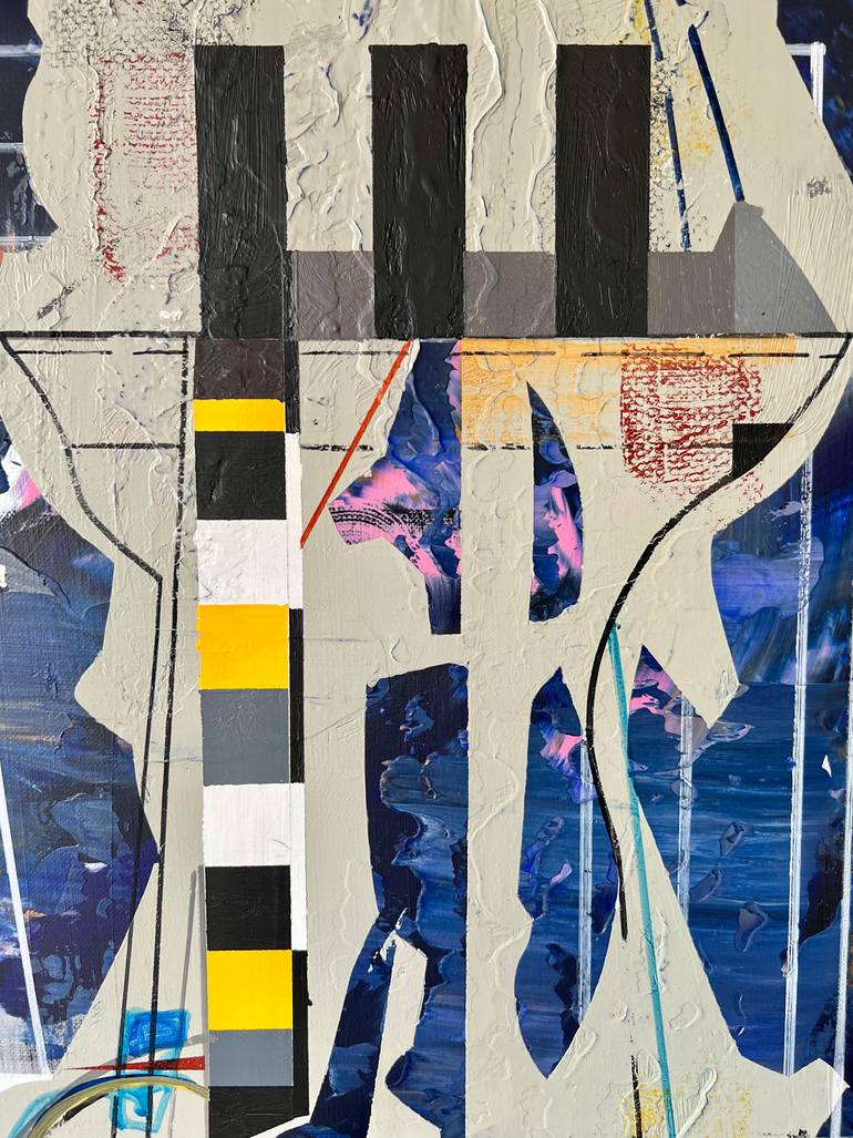 Original Abstract Architecture Painting by Jim Harris