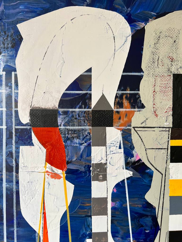 Original Abstract Architecture Painting by Jim Harris