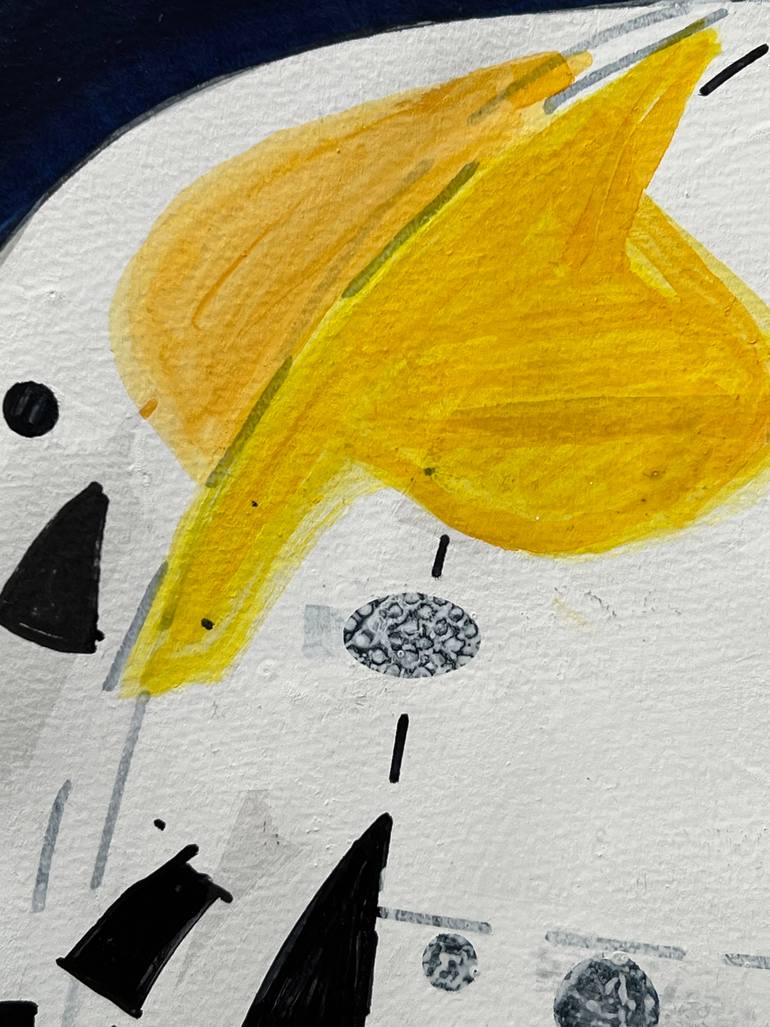 Original Abstract Outer Space Drawing by Jim Harris