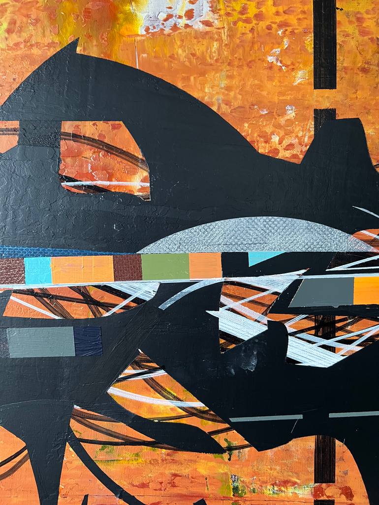 Original Abstract Outer Space Painting by Jim Harris