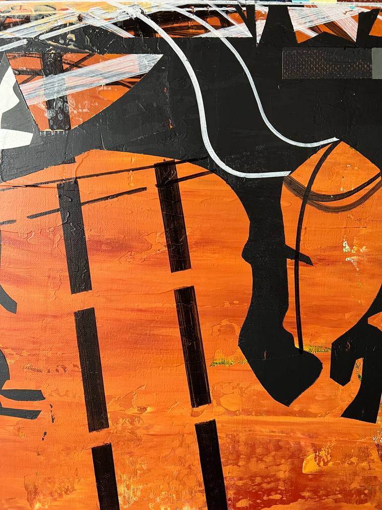 Original Abstract Outer Space Painting by Jim Harris