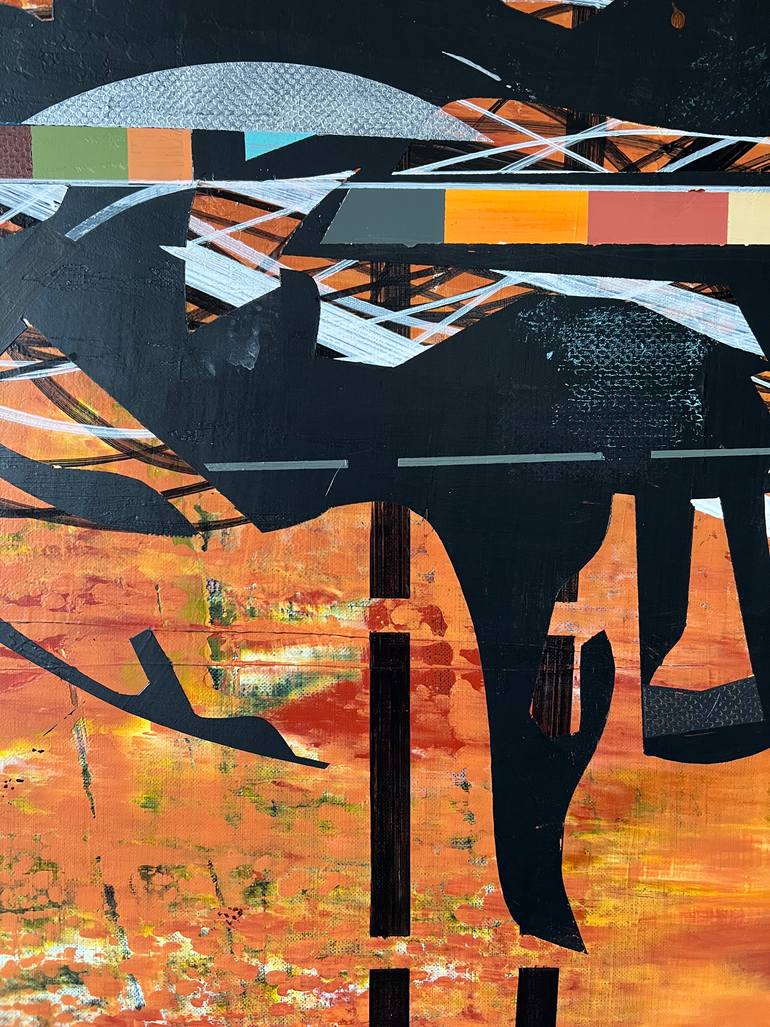 Original Abstract Outer Space Painting by Jim Harris