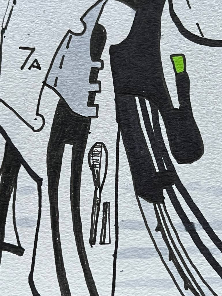 Original Abstract Science/Technology Drawing by Jim Harris