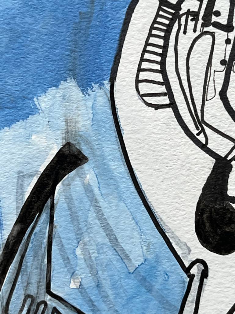 Original Conceptual Science/Technology Drawing by Jim Harris