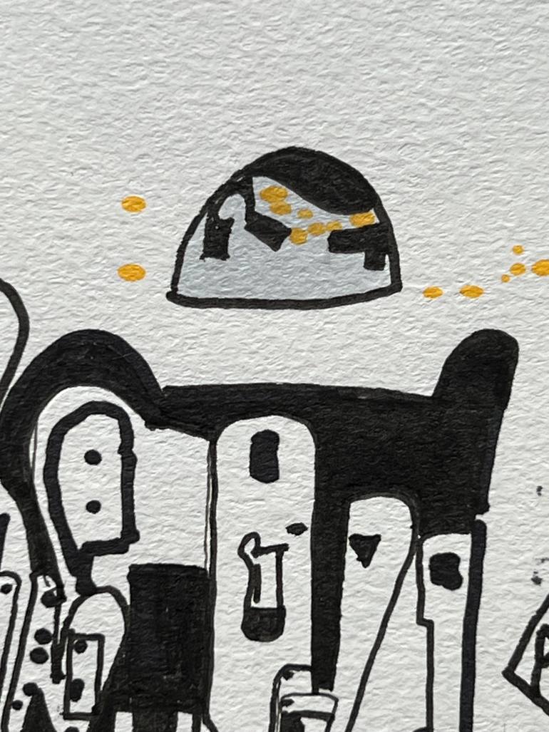 Original Conceptual Science/Technology Drawing by Jim Harris