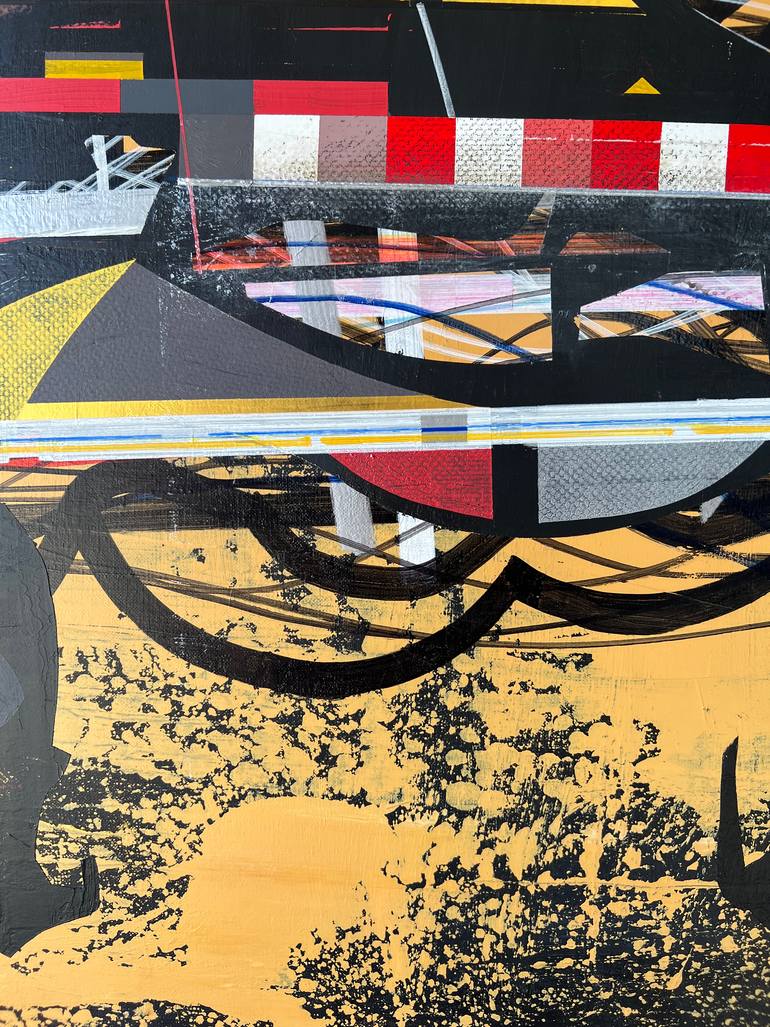 Original Abstract Science/Technology Painting by Jim Harris