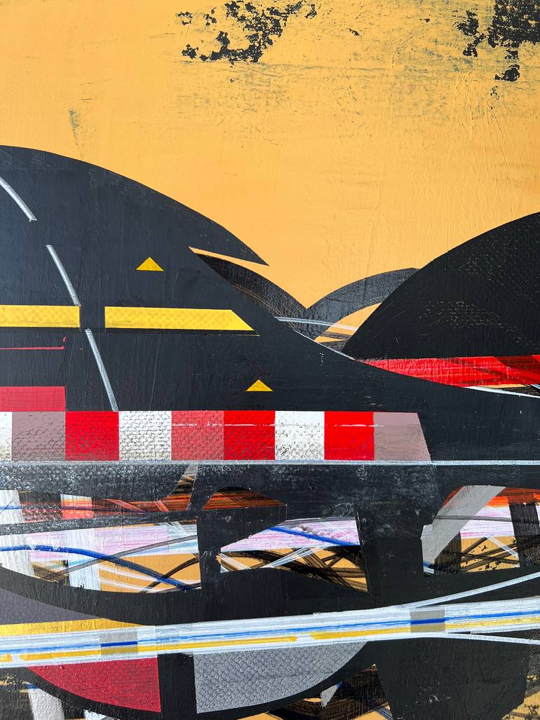 Original Abstract Science/Technology Painting by Jim Harris