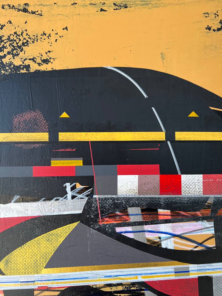 Original Abstract Science/Technology Painting by Jim Harris