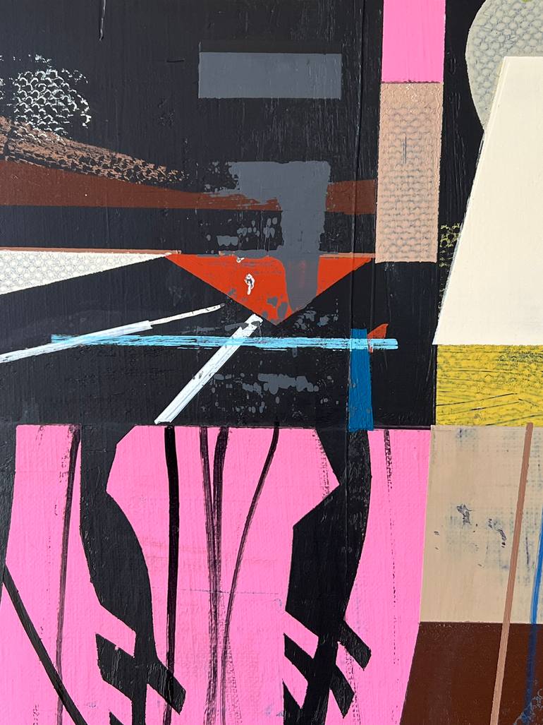 Original Abstract Architecture Painting by Jim Harris