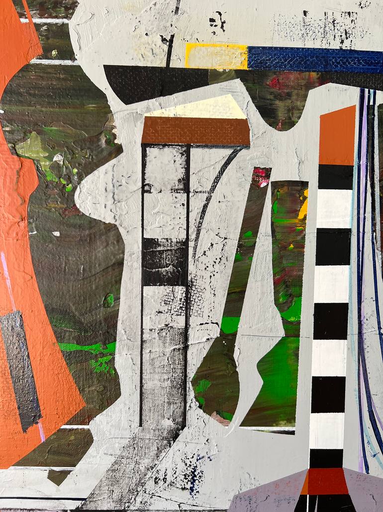 Original Abstract Architecture Painting by Jim Harris