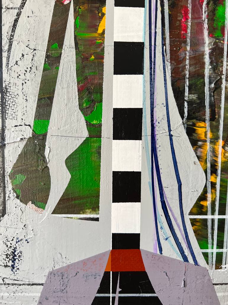 Original Abstract Architecture Painting by Jim Harris