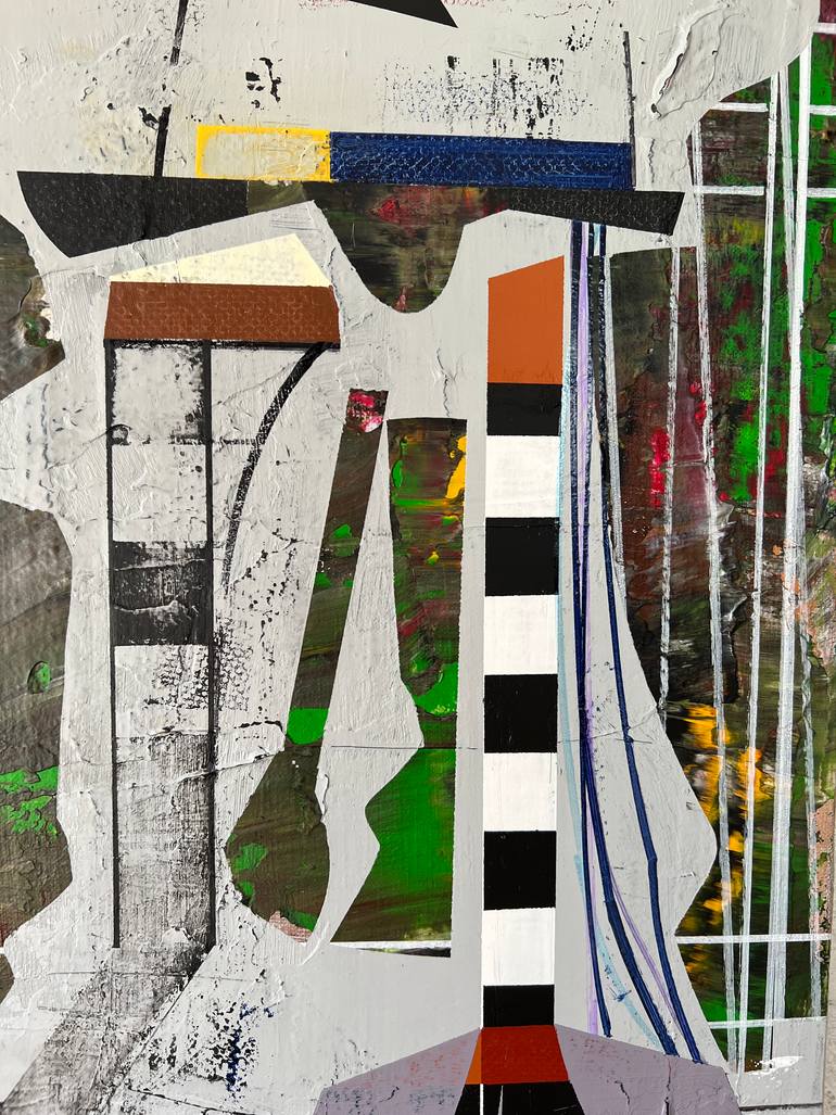 Original Abstract Architecture Painting by Jim Harris