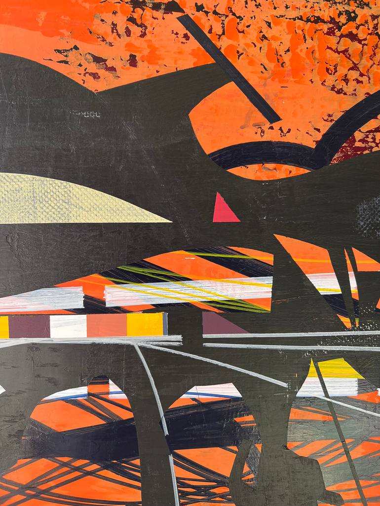 Original Abstract Outer Space Painting by Jim Harris
