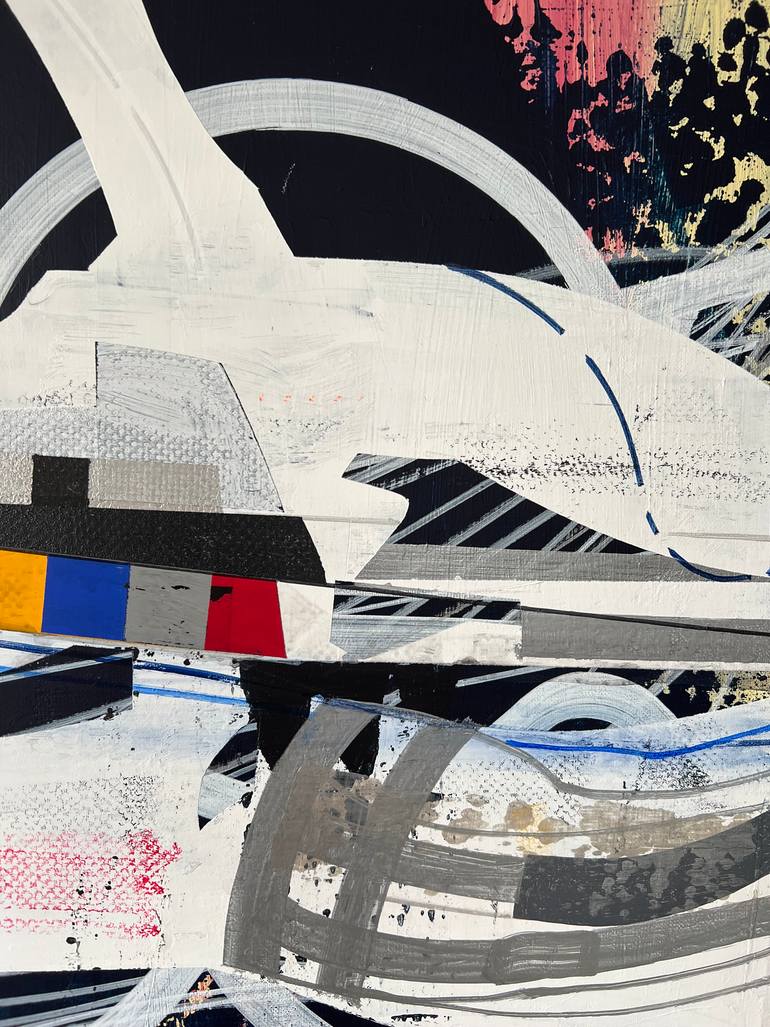 Original Abstract Outer Space Painting by Jim Harris