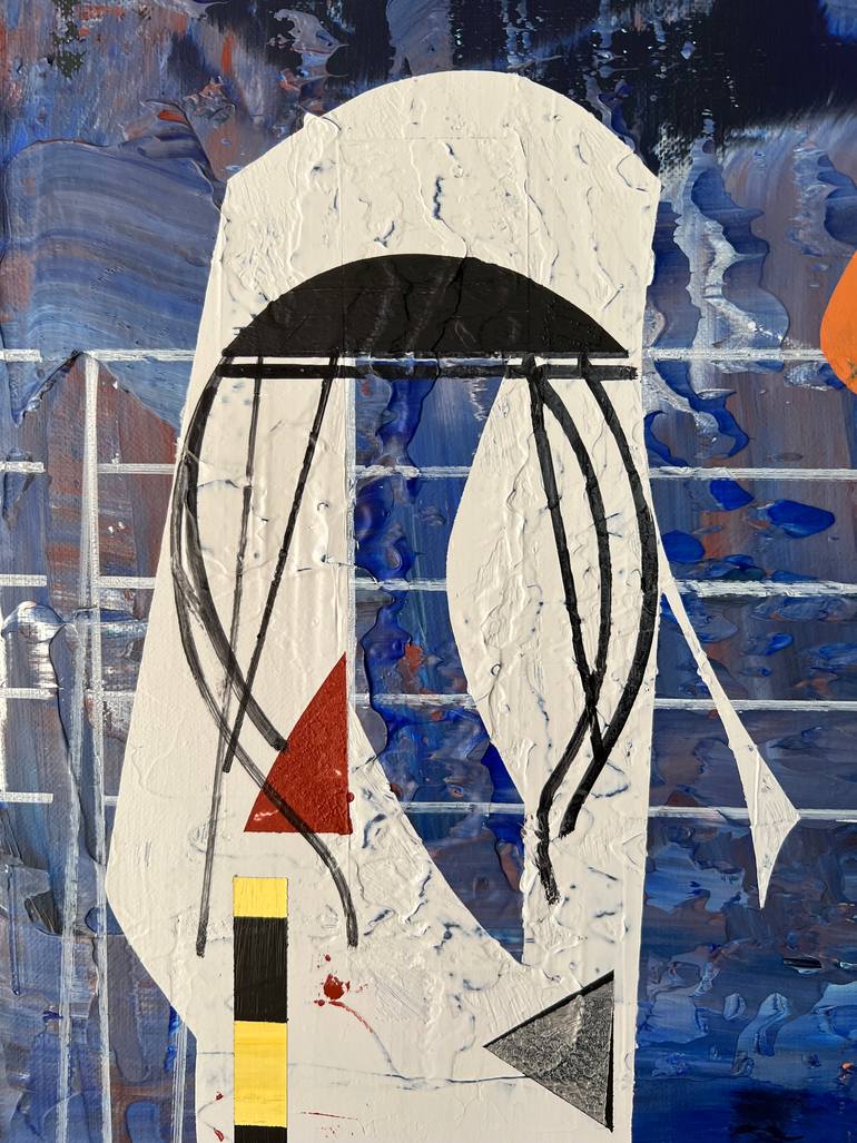 Original Abstract Architecture Painting by Jim Harris