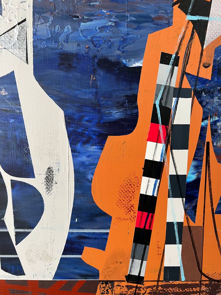 Original Abstract Architecture Painting by Jim Harris