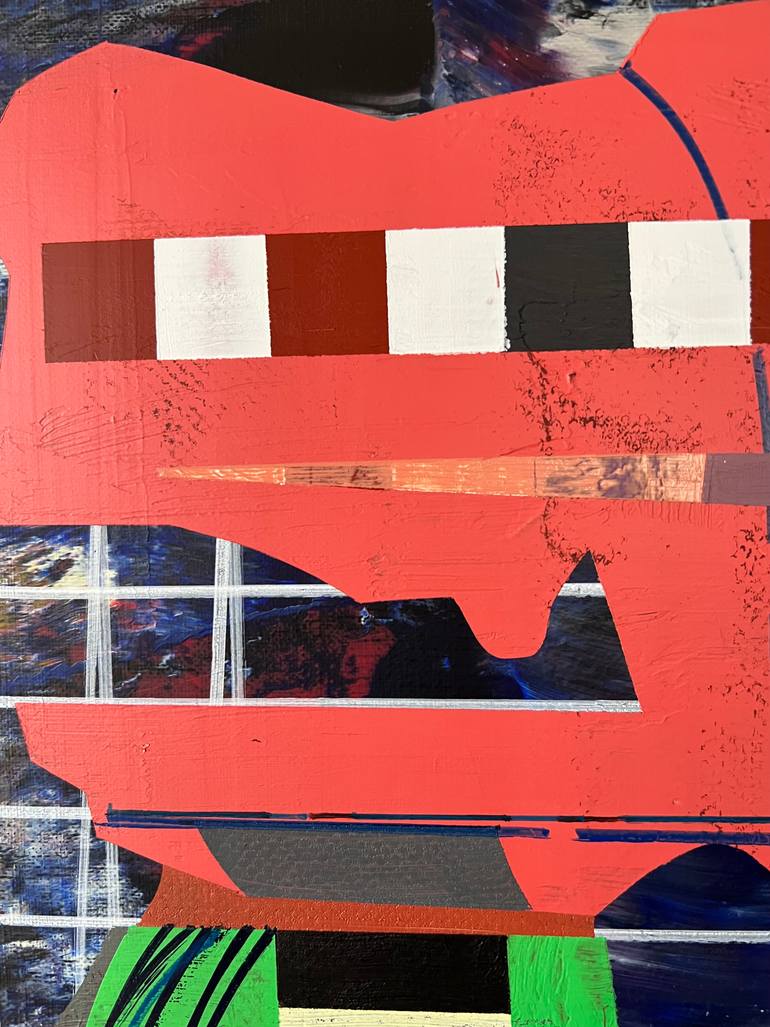 Original Abstract Architecture Painting by Jim Harris