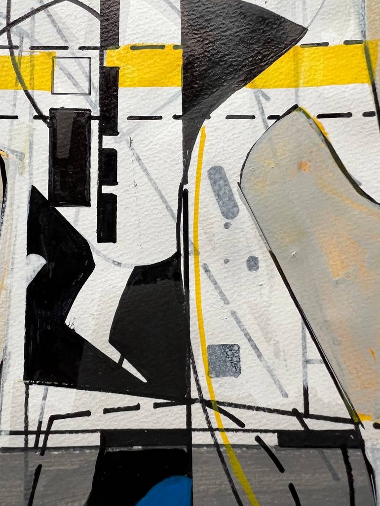 Original Abstract Architecture Drawing by Jim Harris