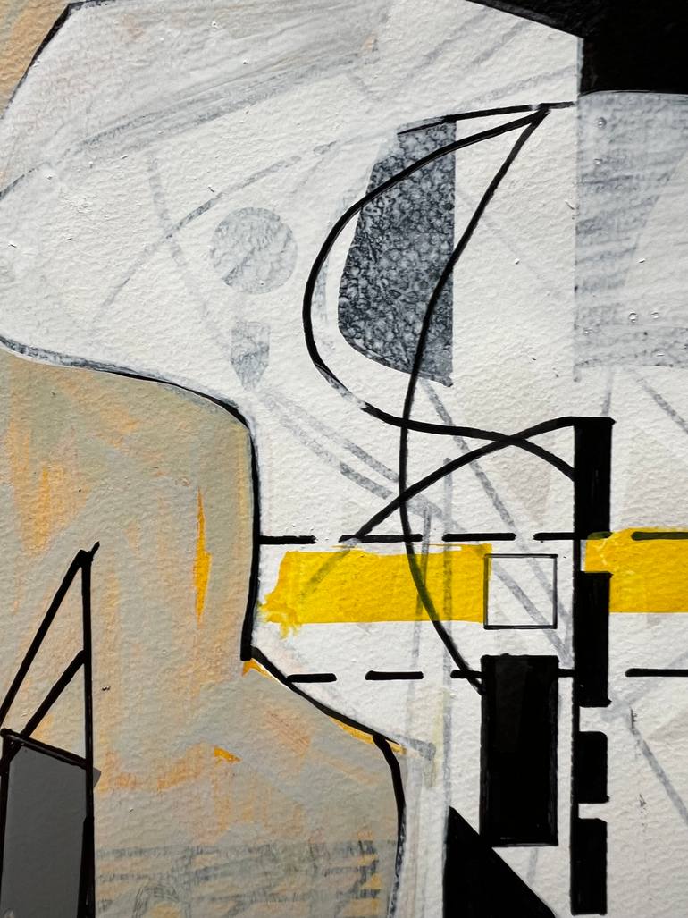Original Abstract Architecture Drawing by Jim Harris