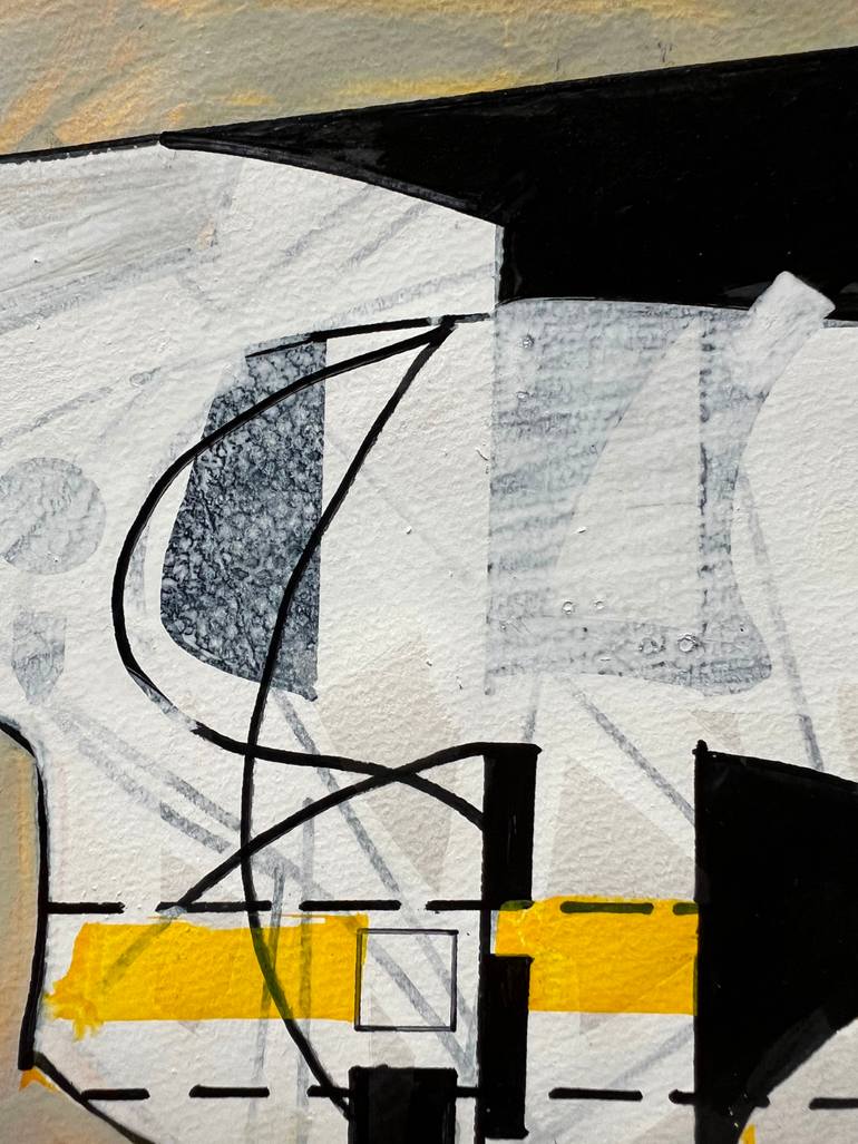 Original Abstract Architecture Drawing by Jim Harris