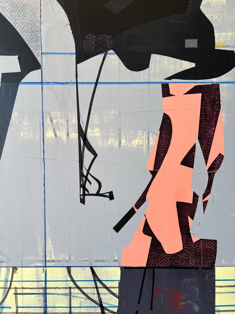 Original Abstract Architecture Painting by Jim Harris