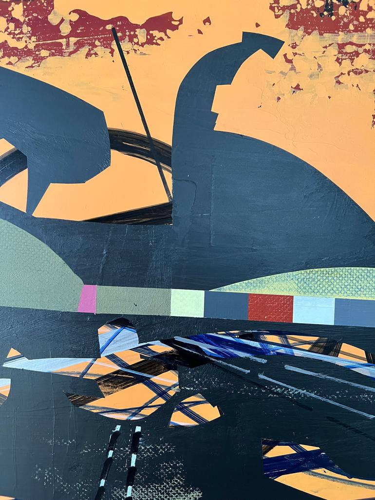 Original Abstract Outer Space Painting by Jim Harris