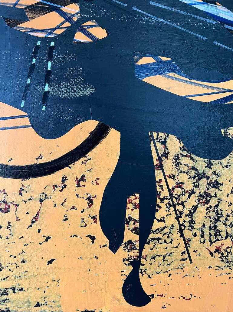 Original Abstract Outer Space Painting by Jim Harris