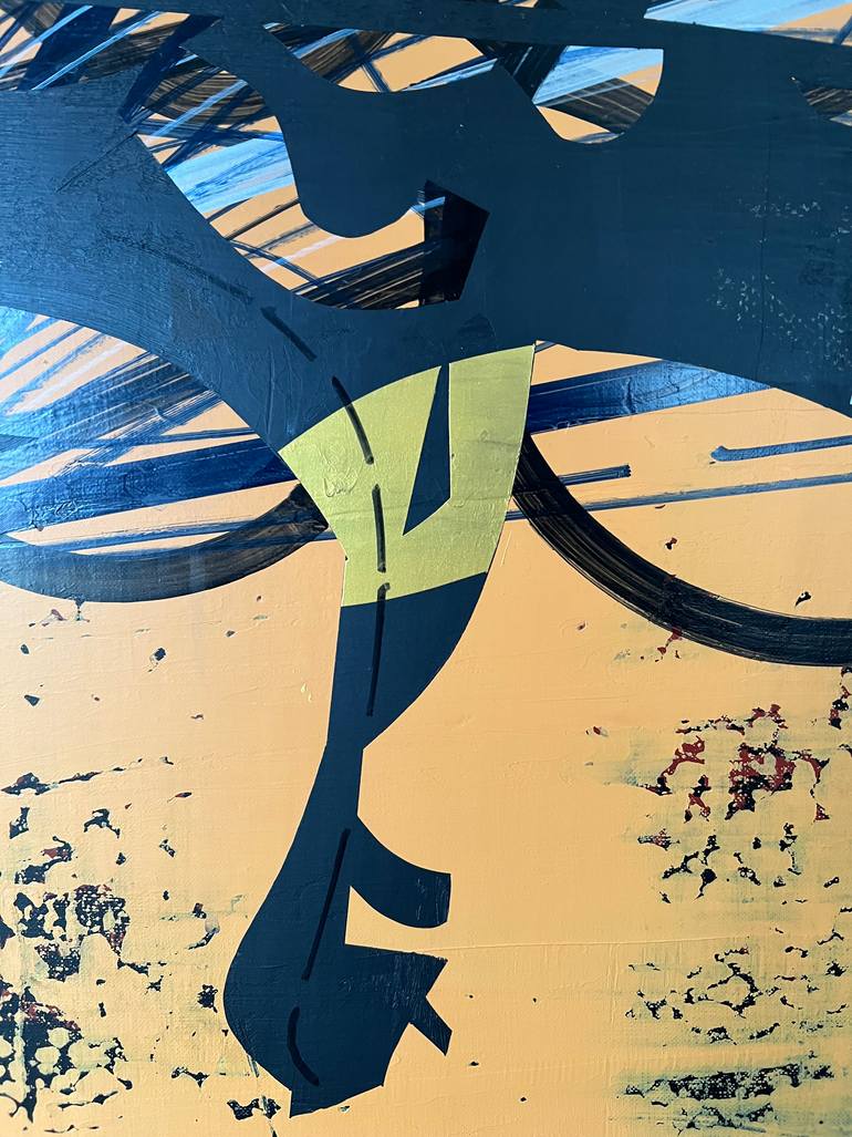 Original Abstract Outer Space Painting by Jim Harris