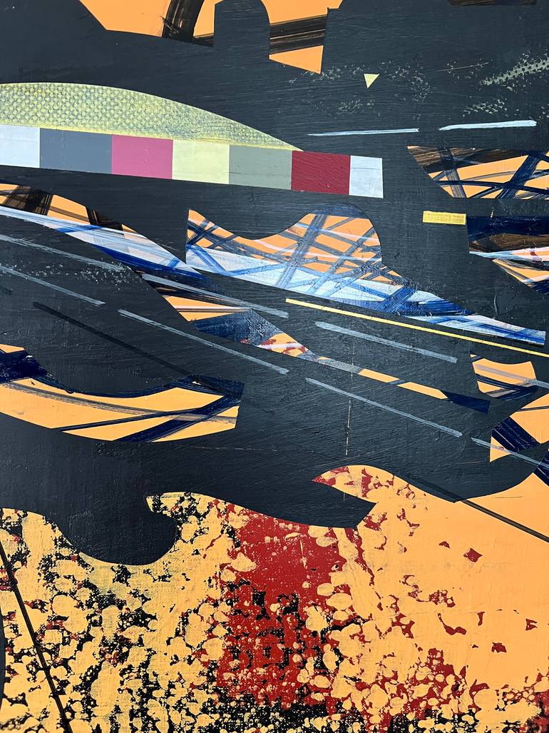 Original Abstract Outer Space Painting by Jim Harris