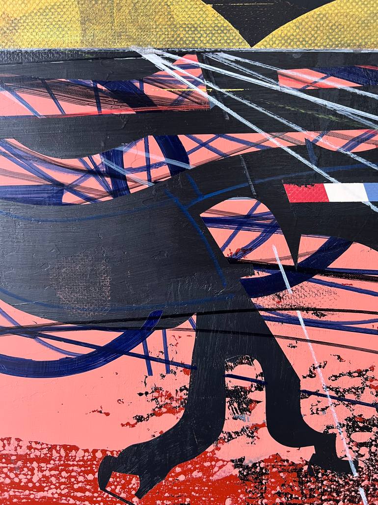 Original Abstract Outer Space Painting by Jim Harris