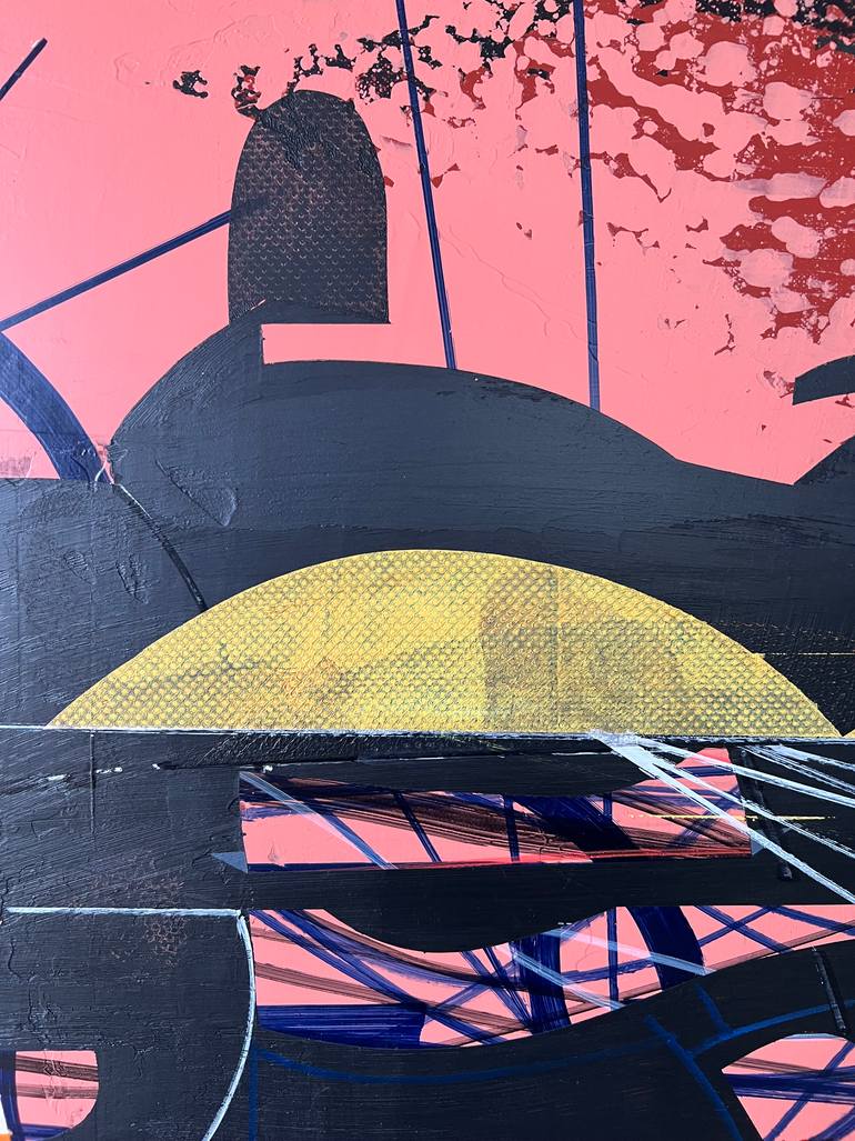 Original Abstract Outer Space Painting by Jim Harris