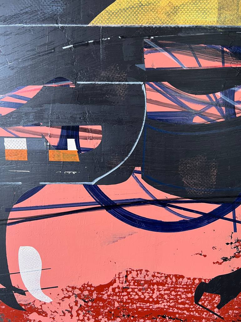 Original Abstract Outer Space Painting by Jim Harris