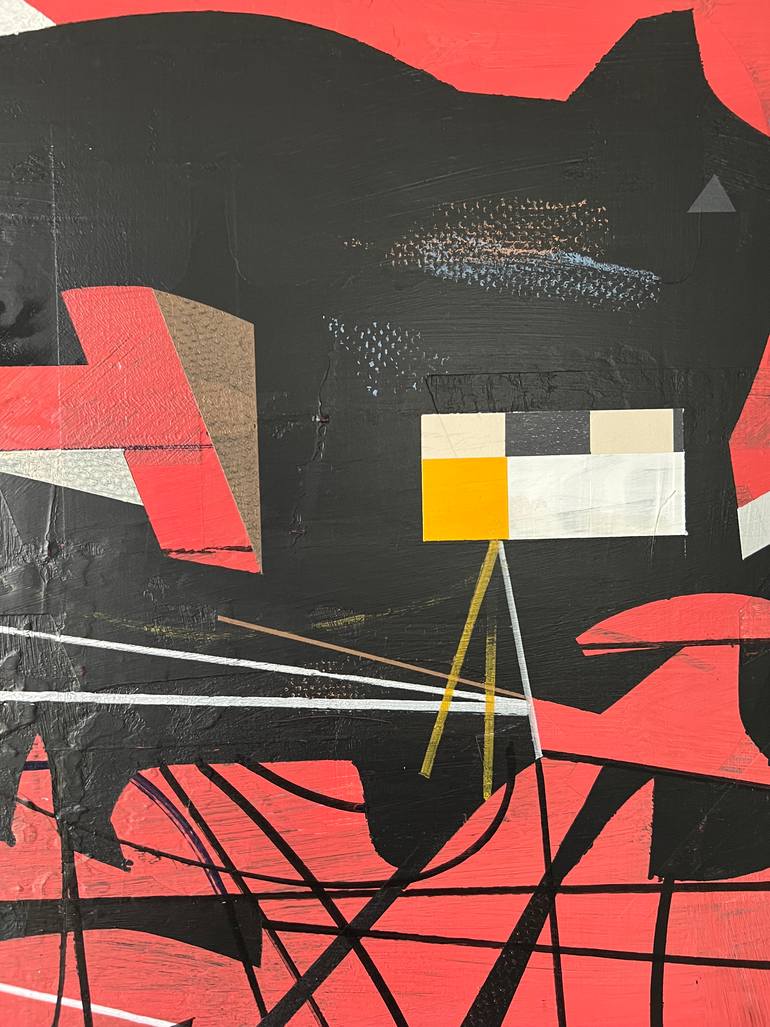 Original Abstract Outer Space Painting by Jim Harris