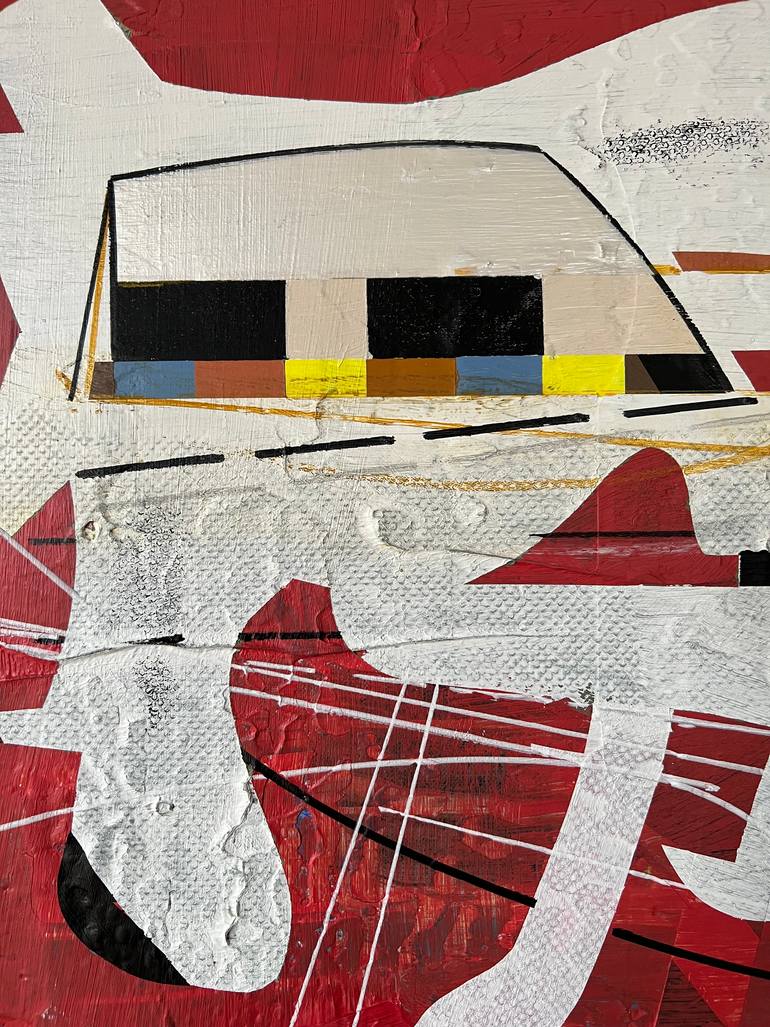 Original Abstract Outer Space Painting by Jim Harris