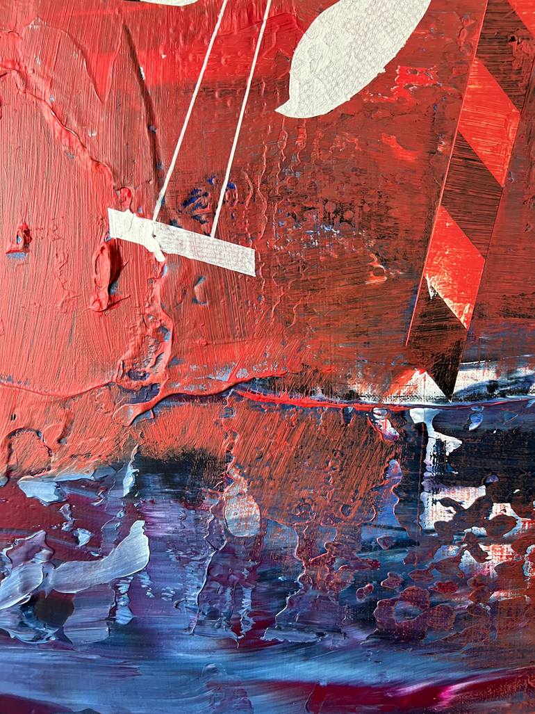 Original Abstract Outer Space Painting by Jim Harris