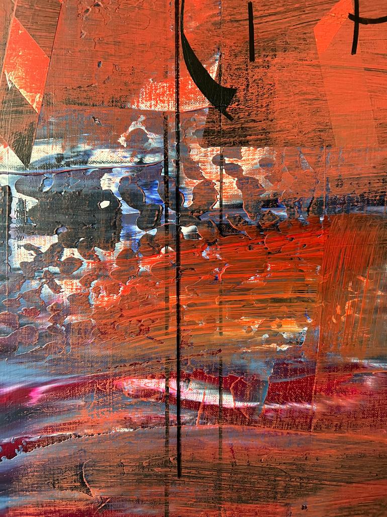 Original Abstract Outer Space Painting by Jim Harris