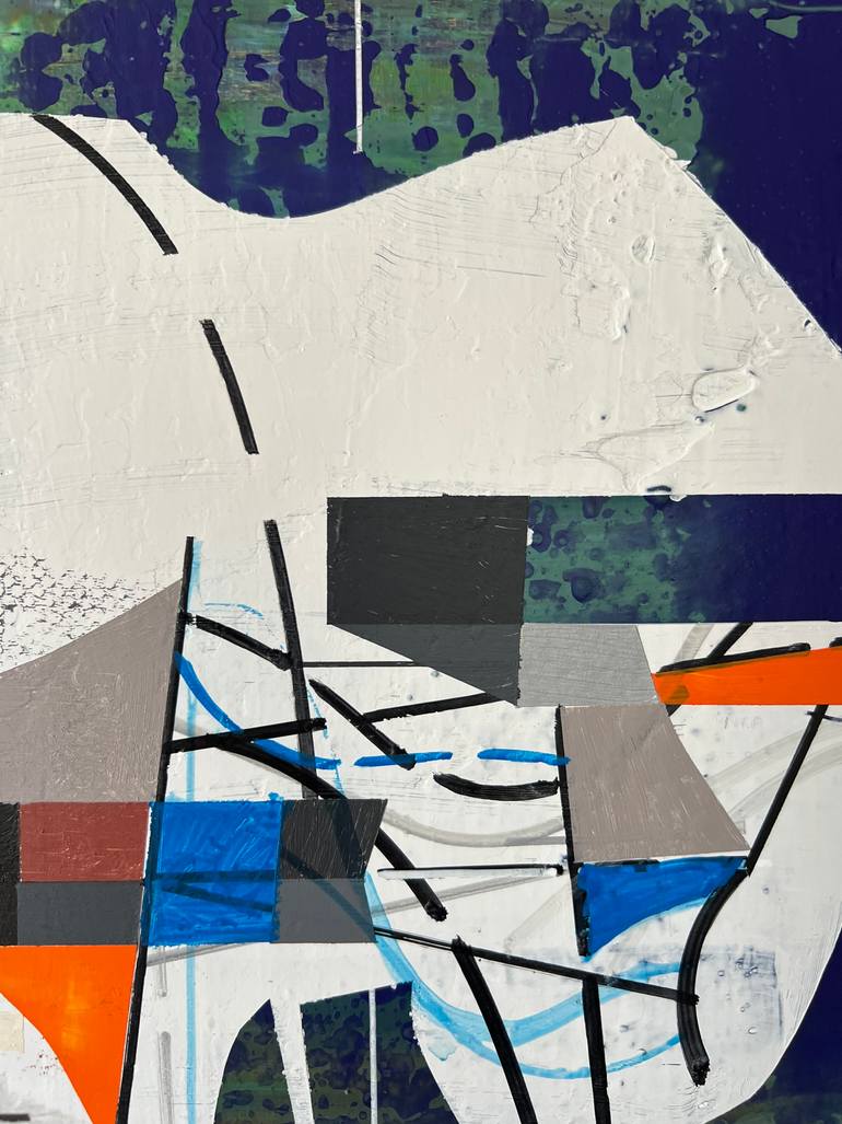 Original Abstract Architecture Painting by Jim Harris