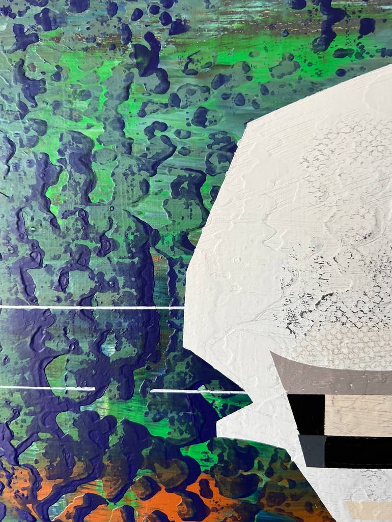 Original Abstract Architecture Painting by Jim Harris