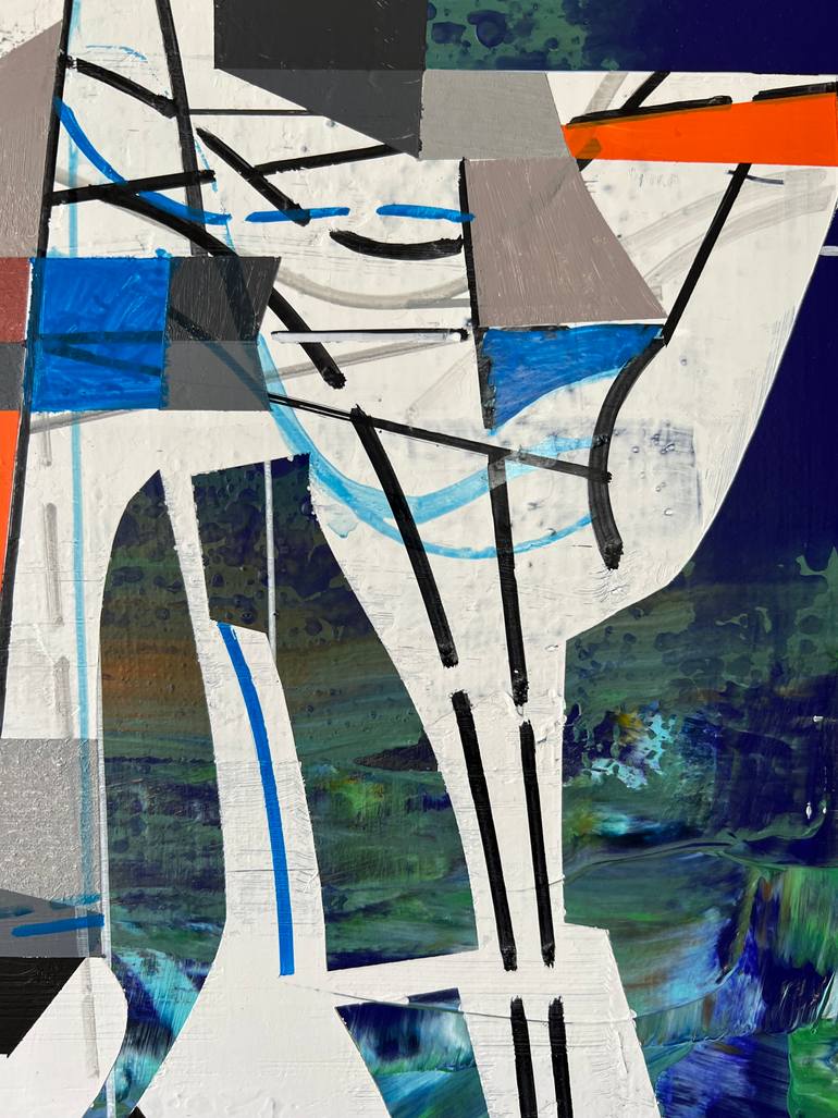 Original Abstract Architecture Painting by Jim Harris