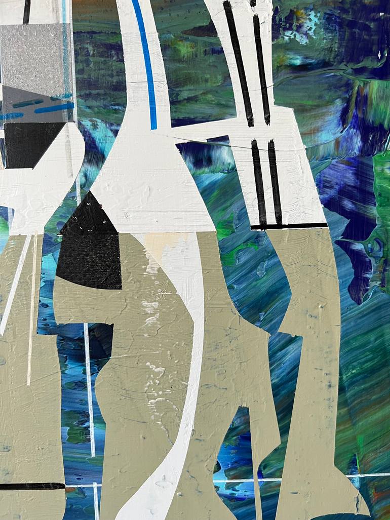 Original Abstract Architecture Painting by Jim Harris