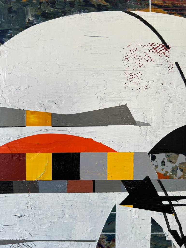 Original Abstract Architecture Painting by Jim Harris
