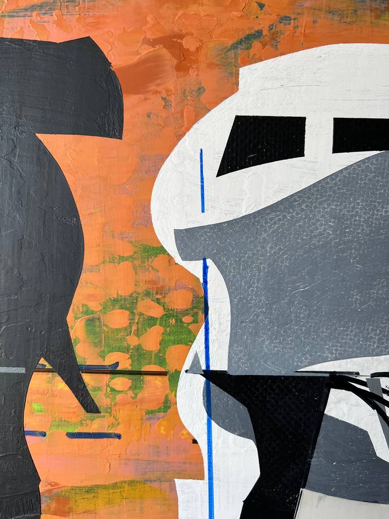 Original Abstract Architecture Painting by Jim Harris