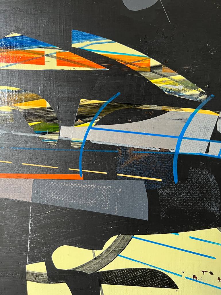 Original Abstract Outer Space Painting by Jim Harris
