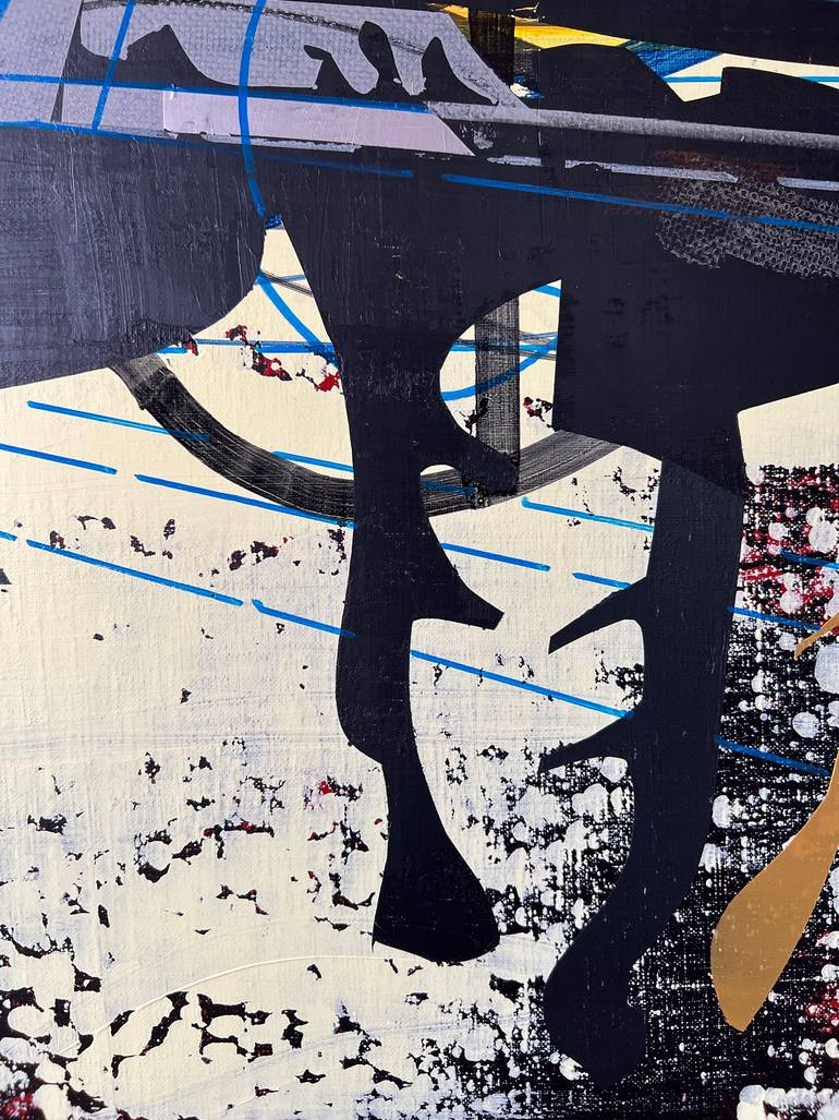 Original Abstract Outer Space Painting by Jim Harris