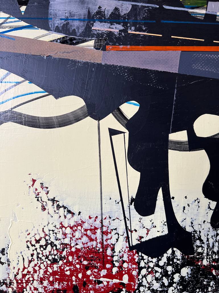 Original Abstract Outer Space Painting by Jim Harris