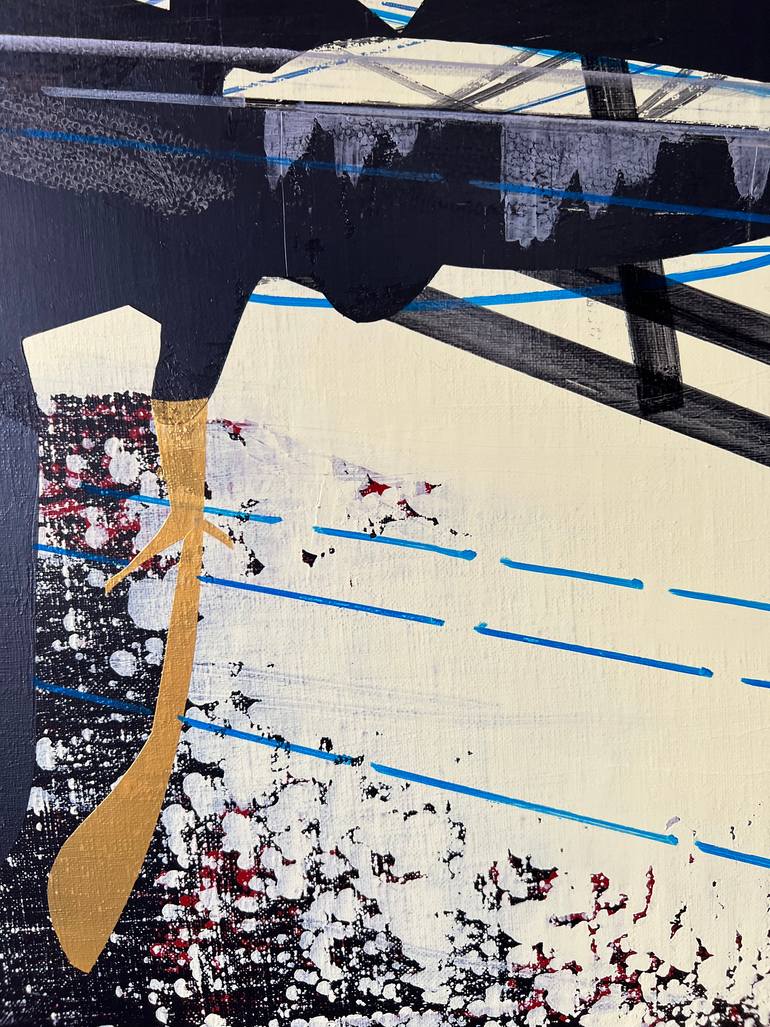 Original Abstract Outer Space Painting by Jim Harris