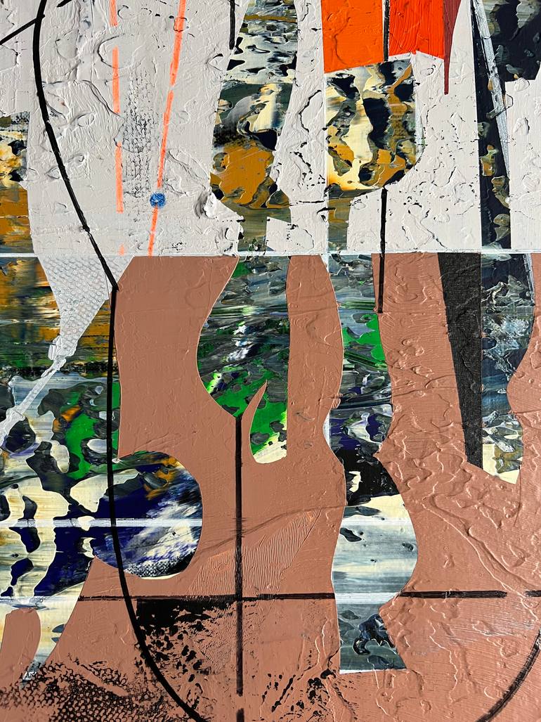 Original Abstract Architecture Painting by Jim Harris