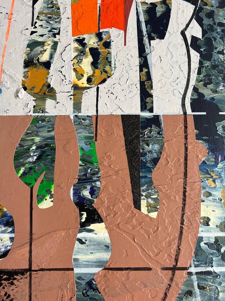 Original Abstract Architecture Painting by Jim Harris